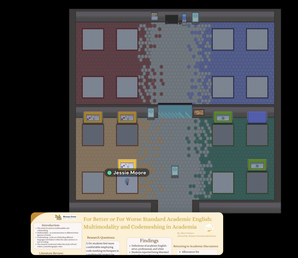 Screenshot of Gather poster session